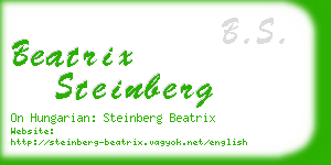 beatrix steinberg business card